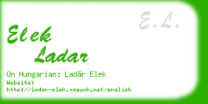 elek ladar business card