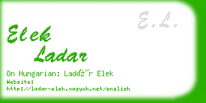 elek ladar business card